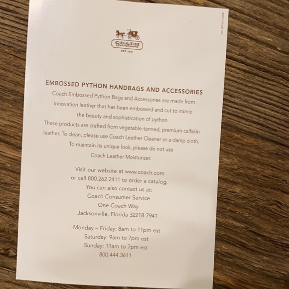 Authentic Coach Madison python embossed handbag - Picture 10 of 12